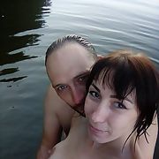 A couple loves to take pictures of themselves