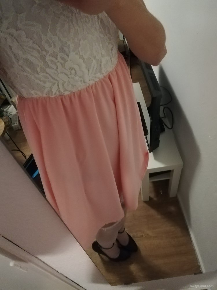 Pink sissy loves dressing up, please comment
