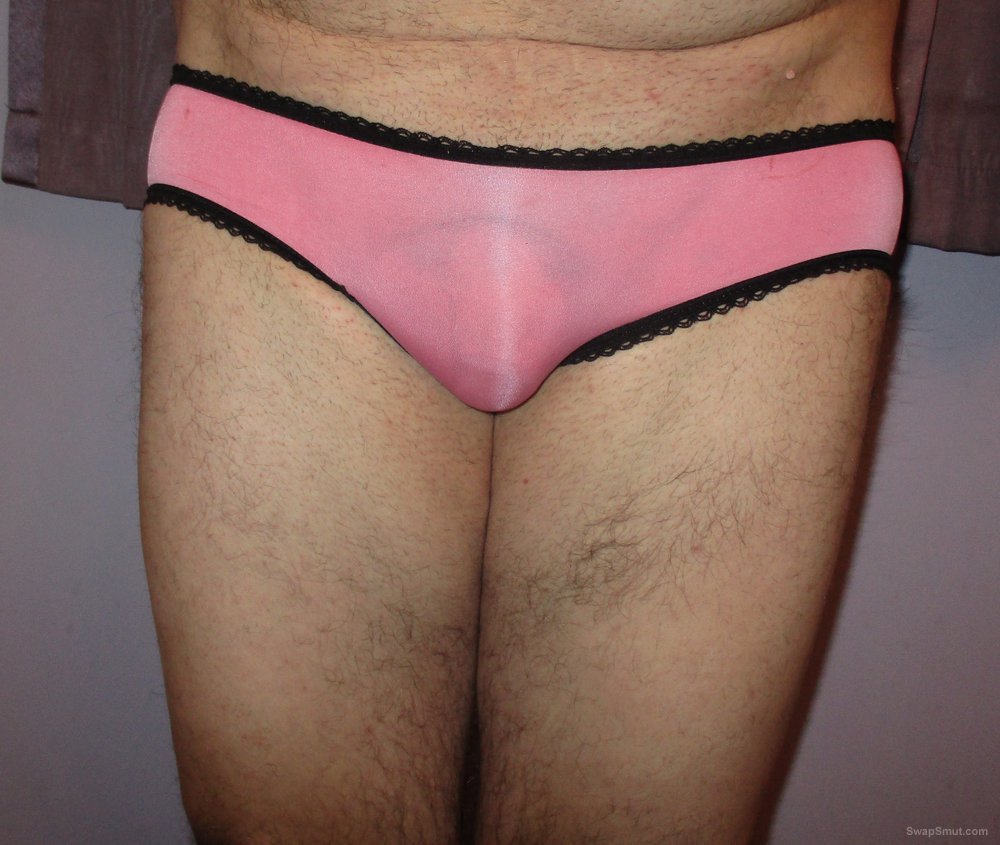 My sexy hot pink open ass panties for your pleasure