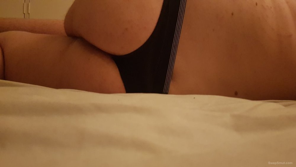 My new thong underwear with hard cock