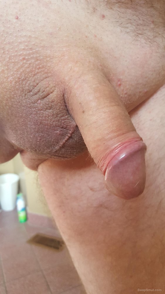 Totally shaved cock and balls, do you like
