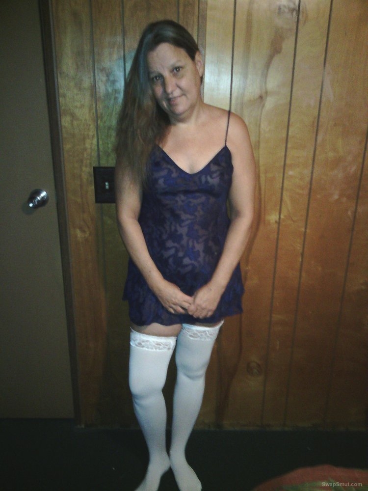 Rosemary fininshed posing with black stockings, so now wearing white stockings