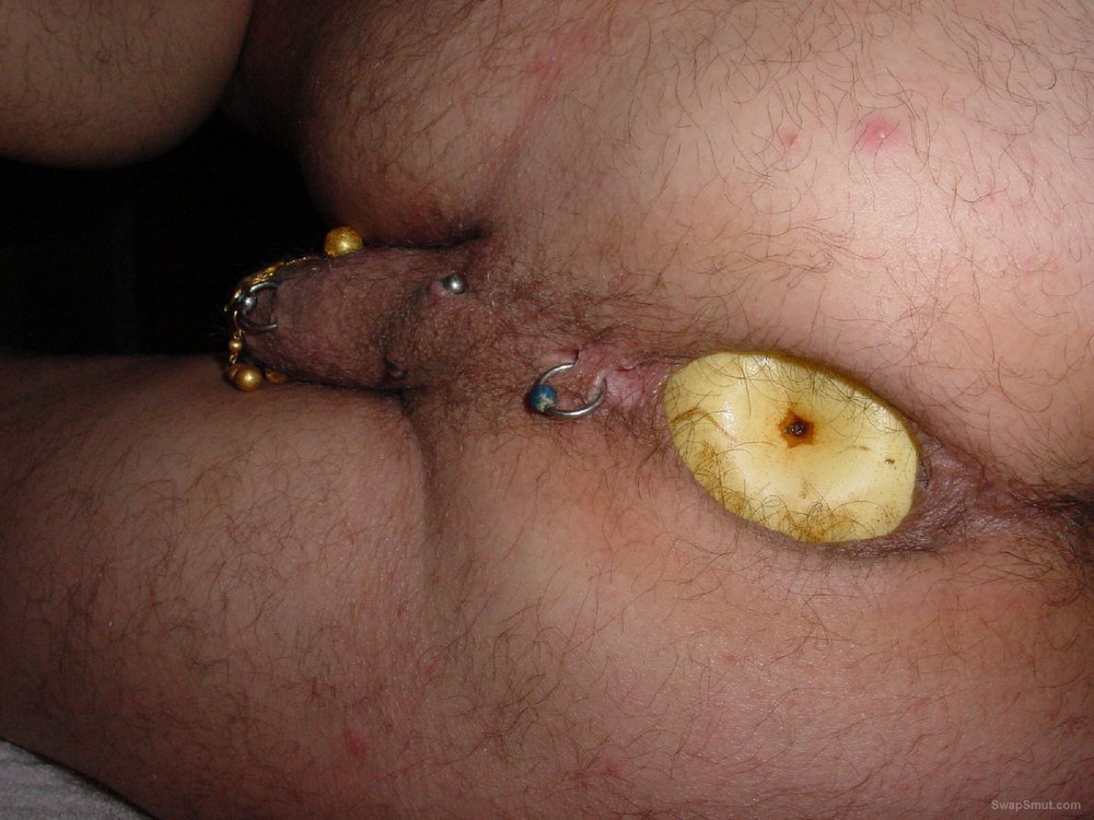 Gaping pierced male asshole likes to be stuffed