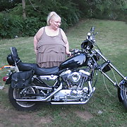 Did pics in my new back yard on a Harley Davidson