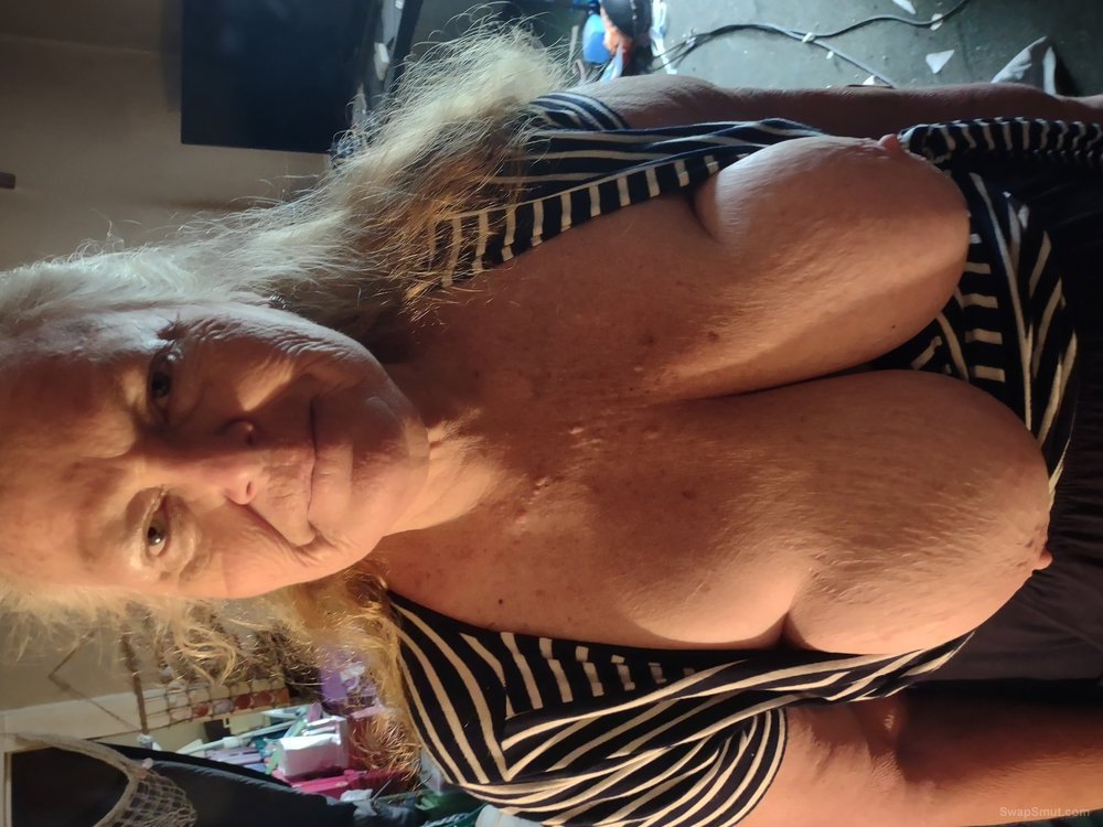 60 year old BBW wife show off her old body