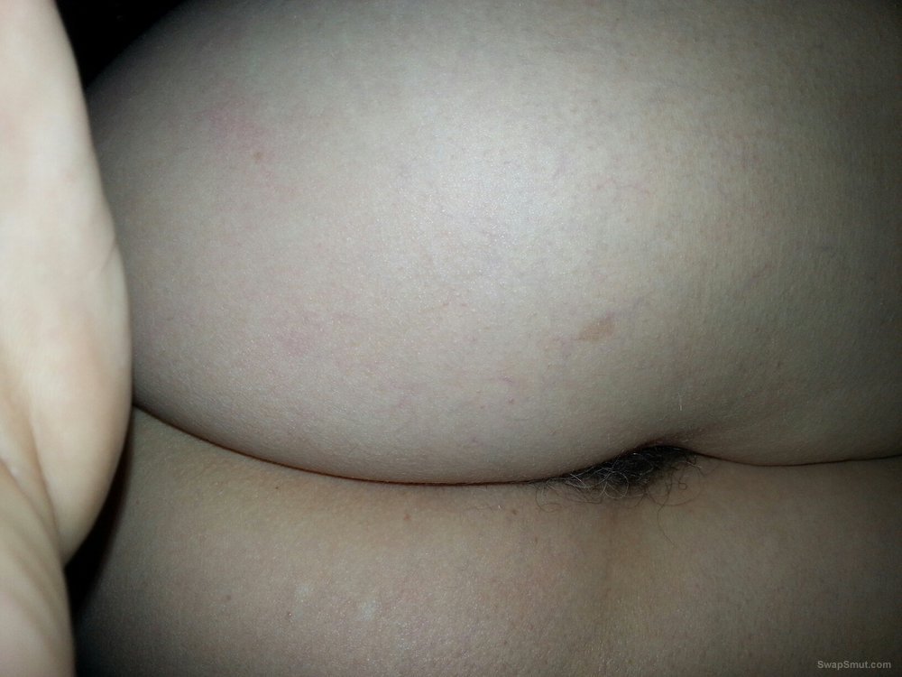 Wife flashing her hairy pie in the bedroom furry bush pussy
