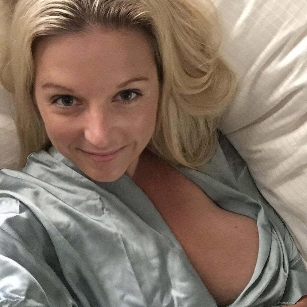 Big Tits Selfies of Blonde Wife 1