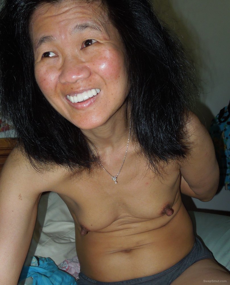 Asian milf chinese flat chest droopy nipples image