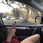 My asian wife making mischief in cars