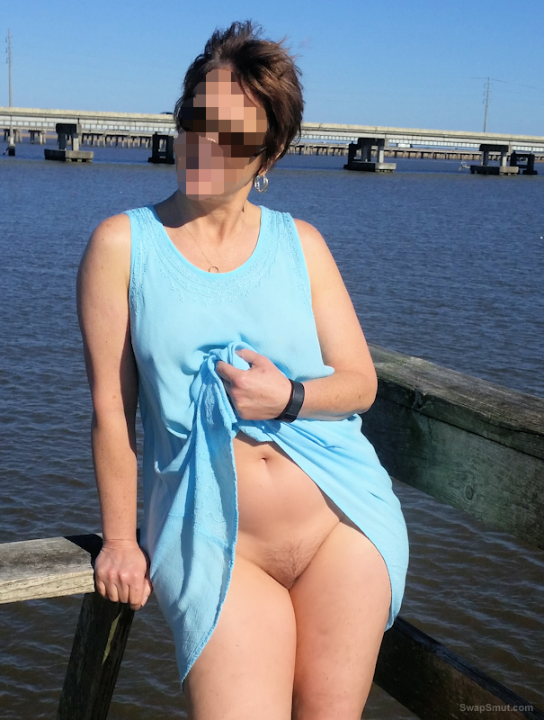 Amateur Exhibitionist Wife Out And About photo