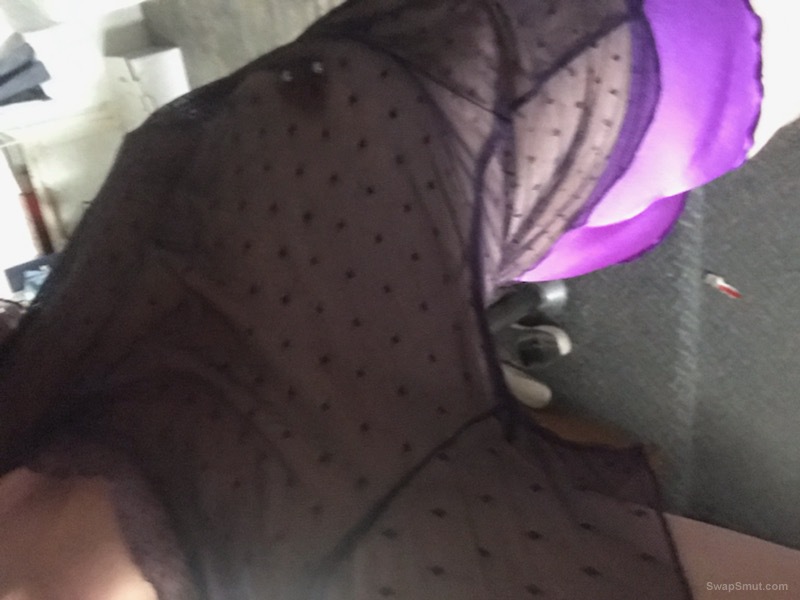 Wife trying on things to show her tits in public