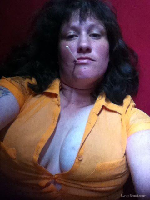 Sexy brunette milf with big lovely tits
