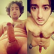 Alex CumALot shows his fat cock & ass