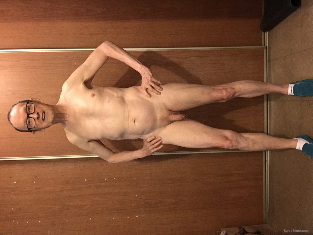 Exposed Faggot Pervert Slut Naked Wearing Blue Suede Shoes
