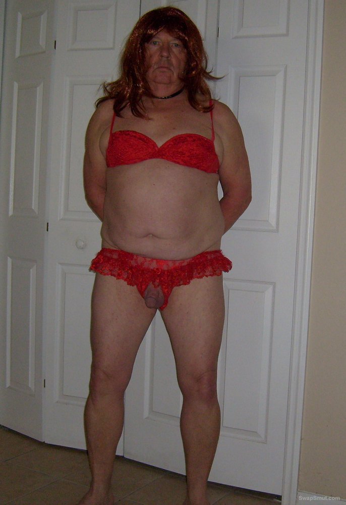 Sissy Boy Exposed and in Panties and Bra