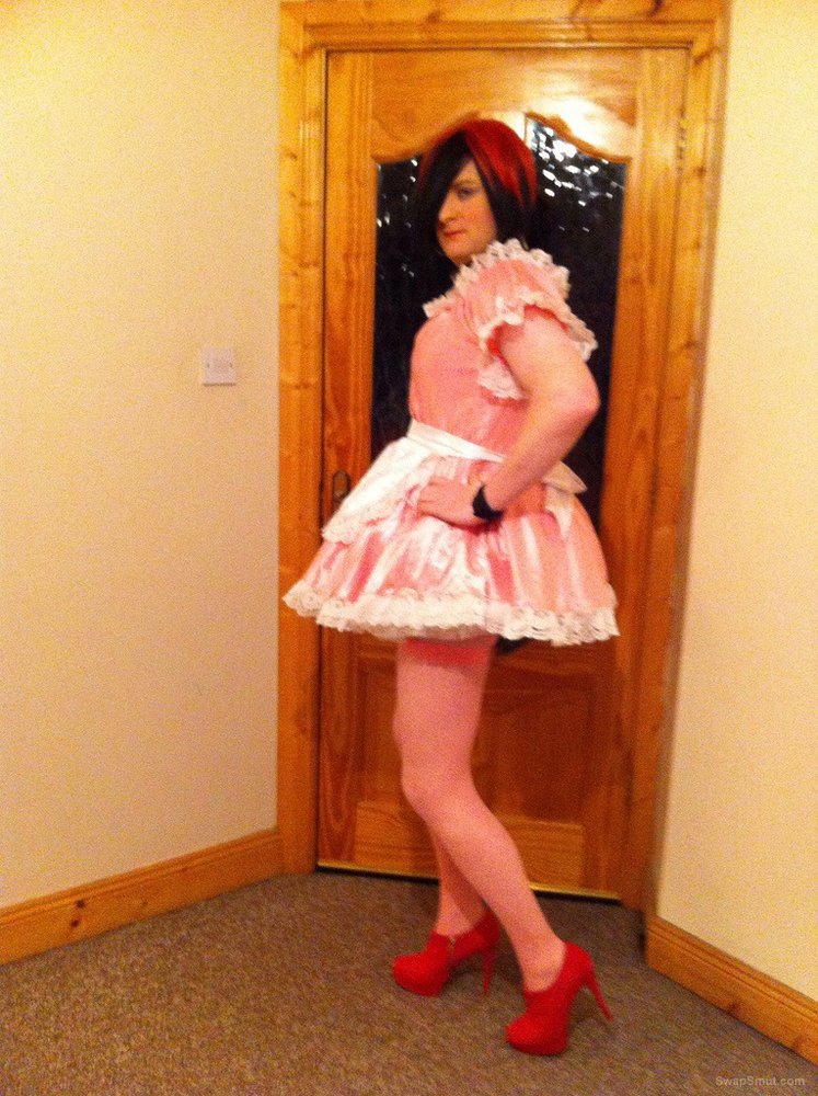 Sissy maid ready to serve all men