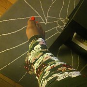 Pretty Ebony Wife takes sexy feet Pics for foot fetish fans