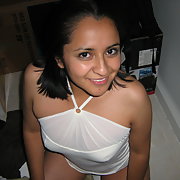 Small tits latina with oral talents