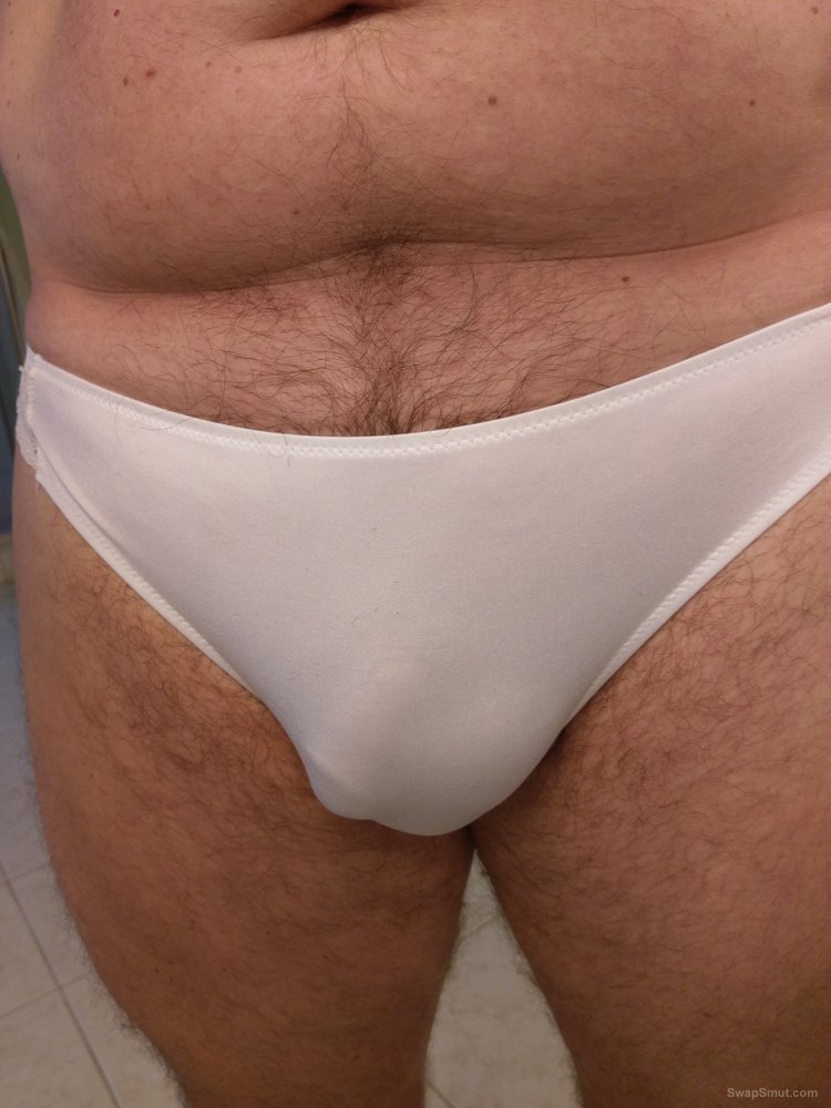 White silky panties down feel very nice