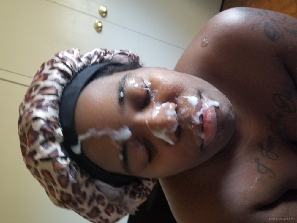 Ebony bbw milf receives rightoues facials