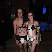 180px x 180px - Jacq and I at a Halloween swinger party group sex fun in the club