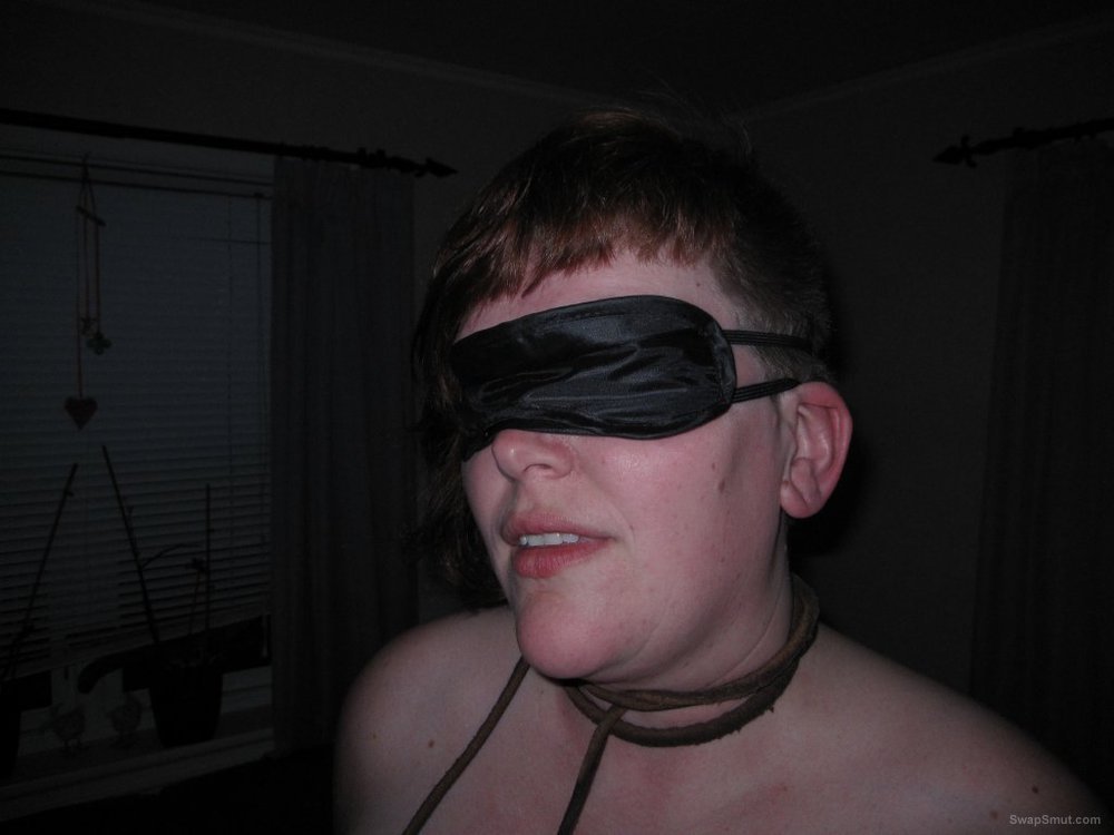 Linda - great lady blind fold with hands bound
