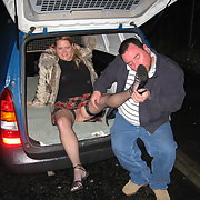 Bristol dogging slut Cath having sex in the back of a van