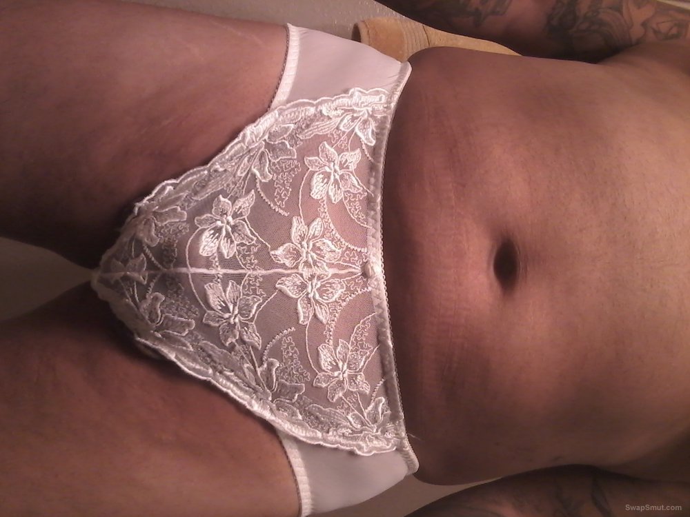 I love to see my hubby in my panties it turns me on