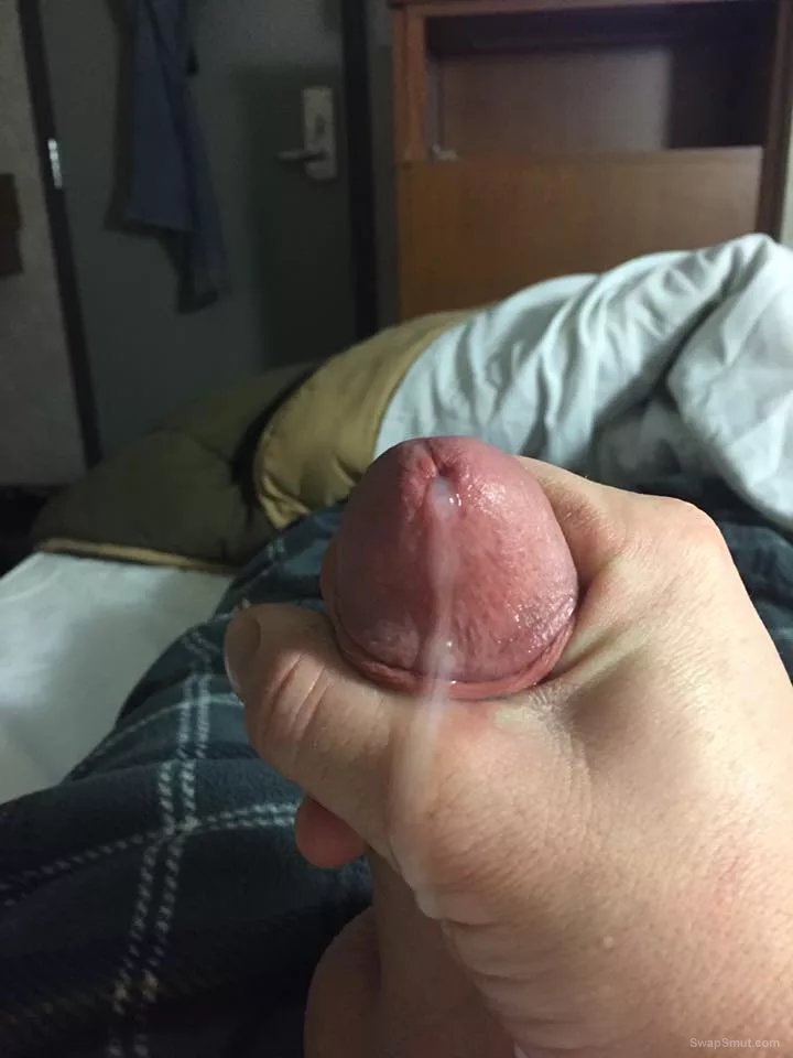My erect cock and cum