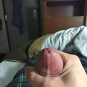 My erect cock and cum